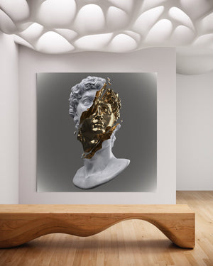 Golden sculpture - Acrylglas