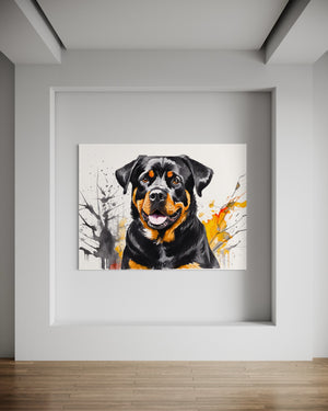 Majestic Rottweiler - Leinwand