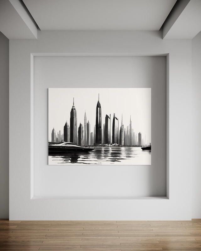 Dubai Skyline - Leinwand