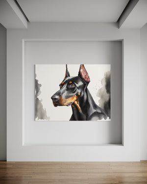 Dobermann Royality - Leinwand