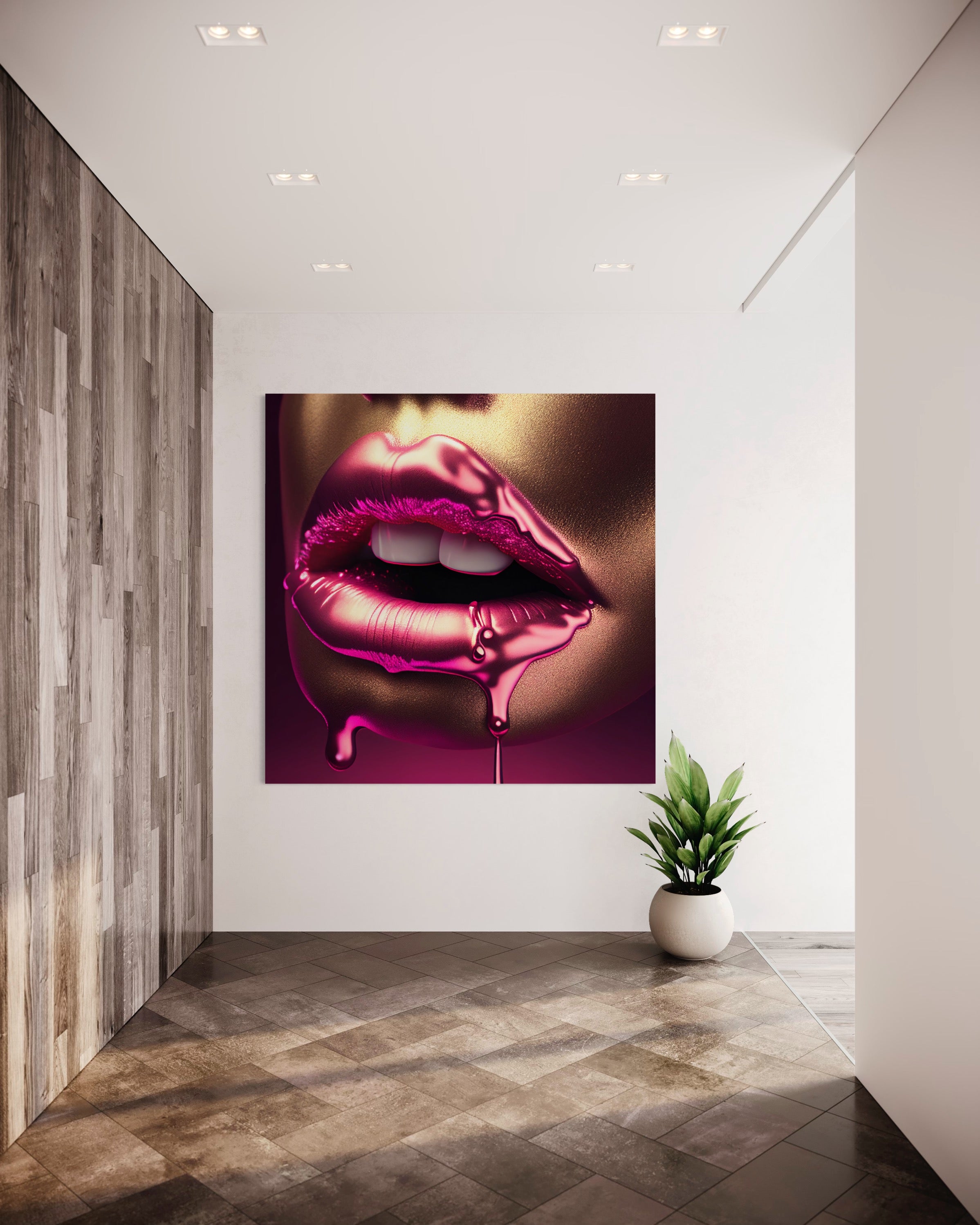 Pink Lips - Acrylglas