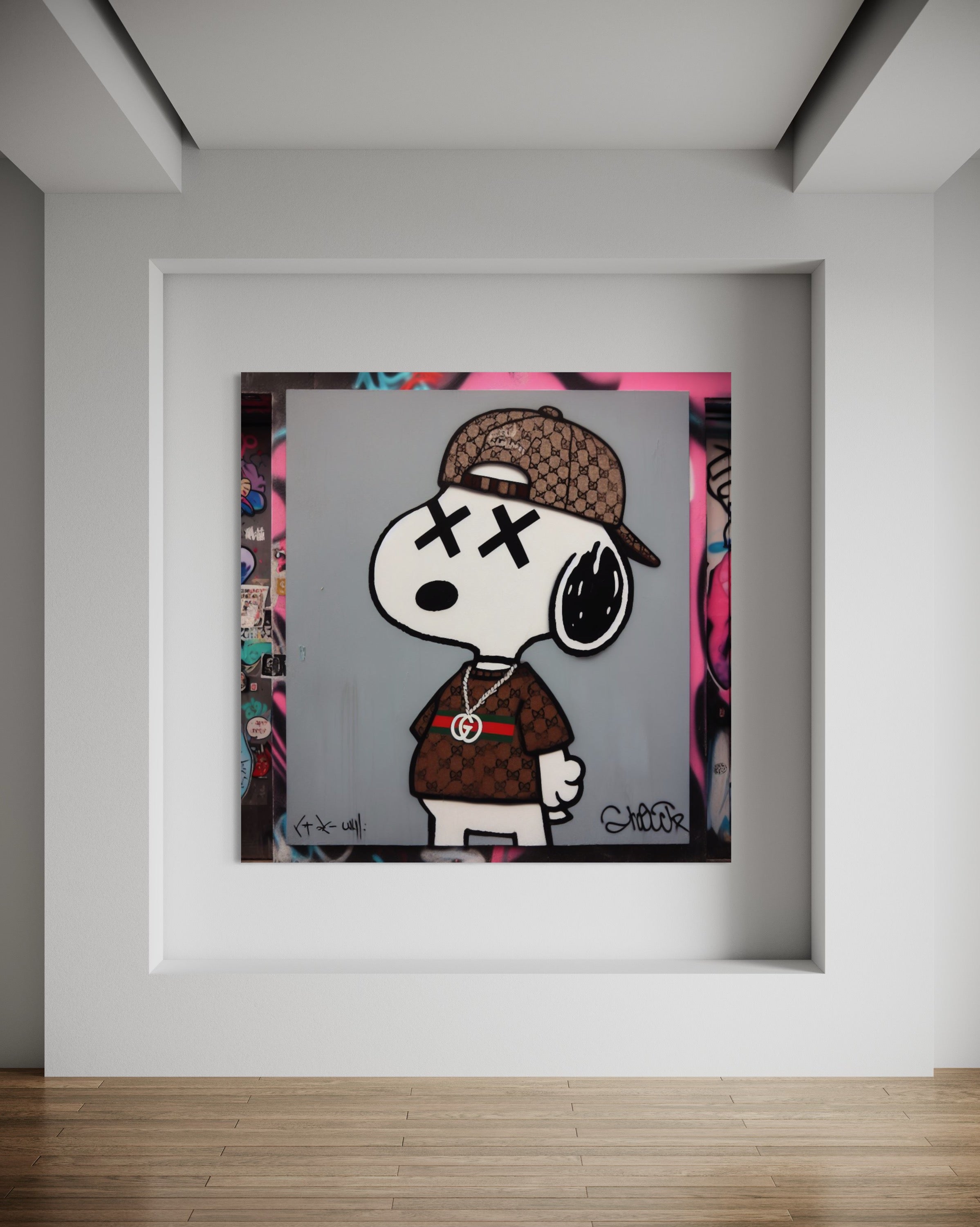Graffiti Snoopy - Leinwand
